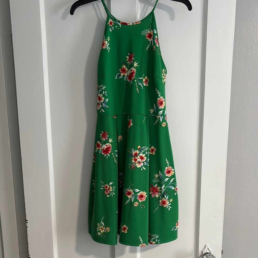 Floral Green Women’s Dress